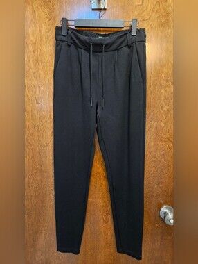 Women's Black Drawstring Jogger Pants